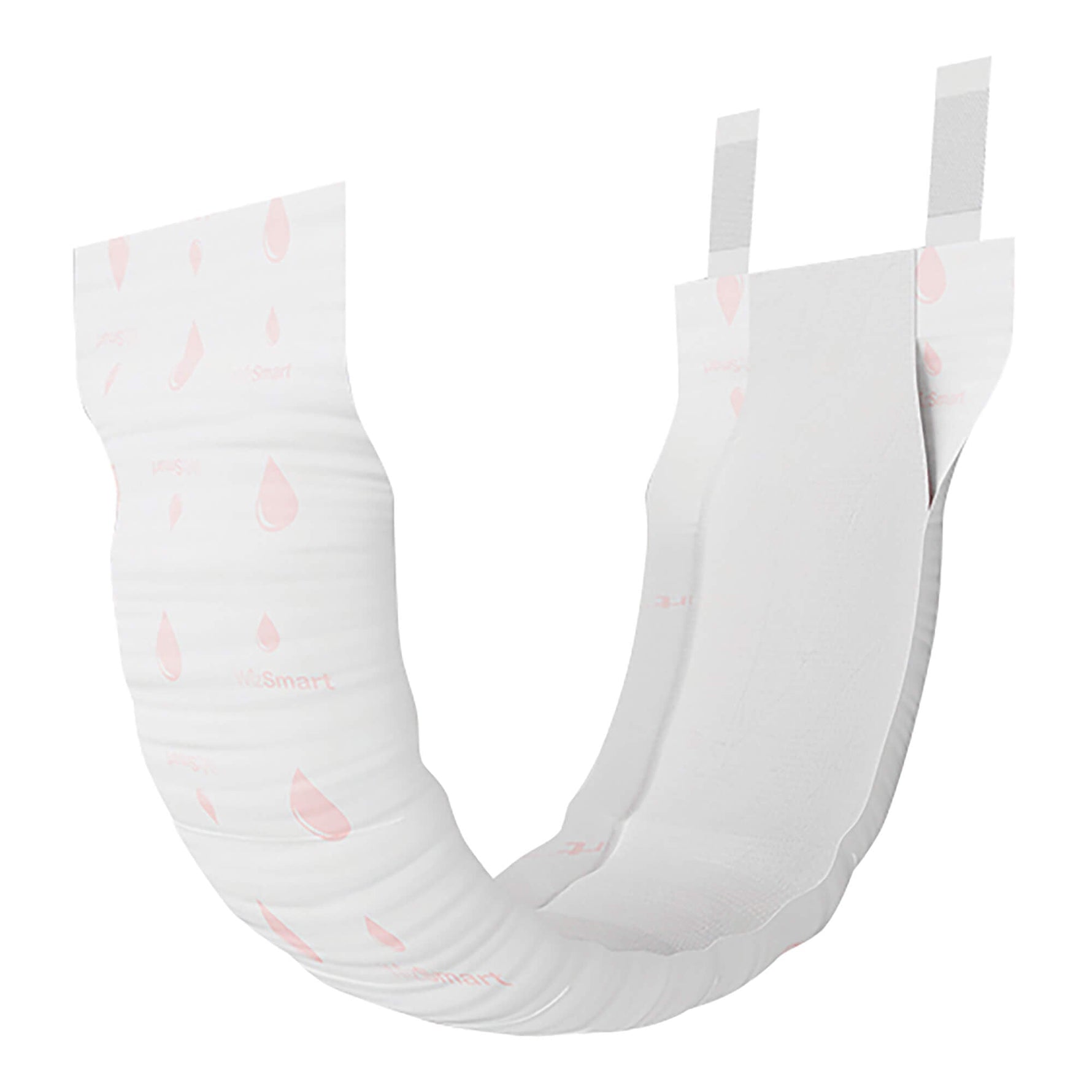 Disposable male dog wraps, white pads shown unfolded