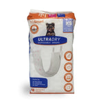 Disposable male dog wraps, size XS, 12 count package